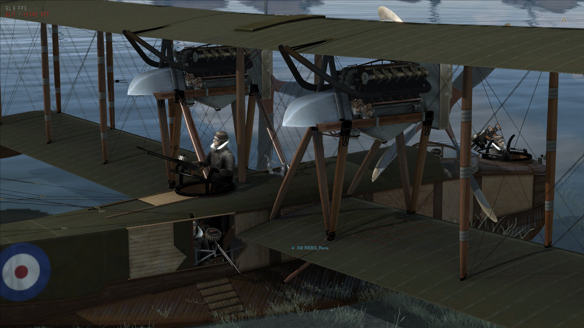 Gotha GV bomber close up,
                  WW1